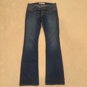 BKE STELLA FLARED DARK WASH BLUE JEANS 29 X 35.5 LONG GUC